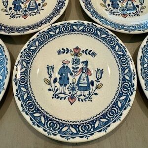 Staffordshire Johnson Brothers, set of 6 Saucers- size 6”D